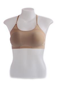 Beige Seamless Cage Bra with Braided Back Design (Free Size)