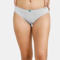 Zivame Bikini Low Rise Anti-Microbial Panty (Pack of 3) For Women - Anthracite Pacific Grey