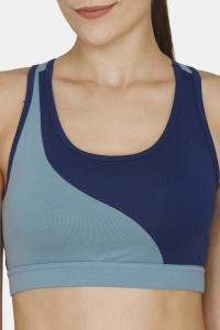 Zelocity Sports Bra With Removable Padding  - Adriatic Blue
