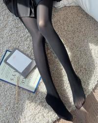 Black Transparent Thin Stockings