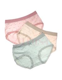 Pack of 3 Dotted Lace Border Cotton Panties