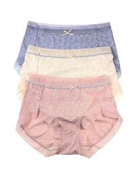 Pack of 3 Soft Lace Bow Panty