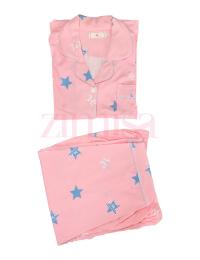 OMG Star Printed Pajama Set