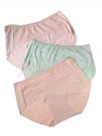 Pack of 3 Floral Lace Designed Lining Cotton Panty