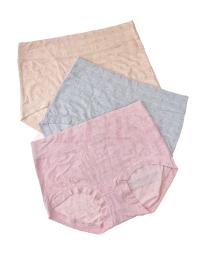 Pack of 3 Printed Cotton High Waist Panty