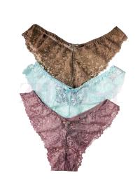 Pack of 3 Lace Mix Thongs
