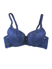 Floral Lace Design Pushup Bra with Underwire