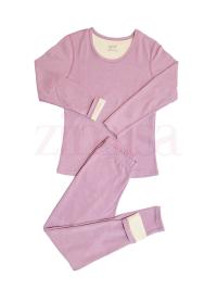 Round Collar Thermal Set with Fleece