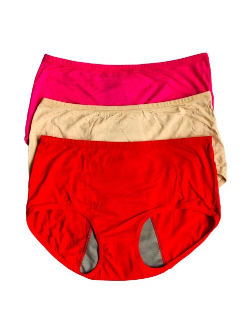 Pack of 3 Soft High Waist Period Panties Combo 3