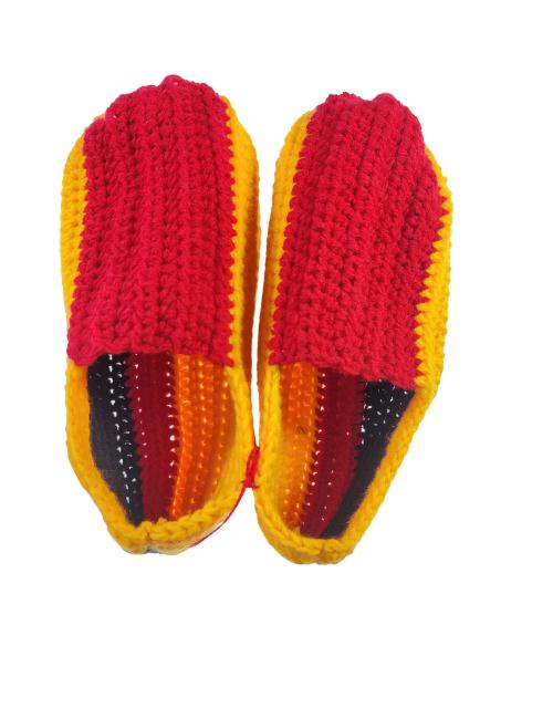 Multicolor Hand Knitted Winter Foot Cover