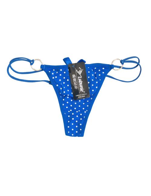 Blue Dotted Thongs