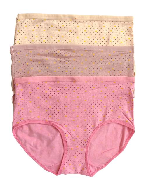 Pack of 3 Dotted Heart Print Cotton Panties Combo 2