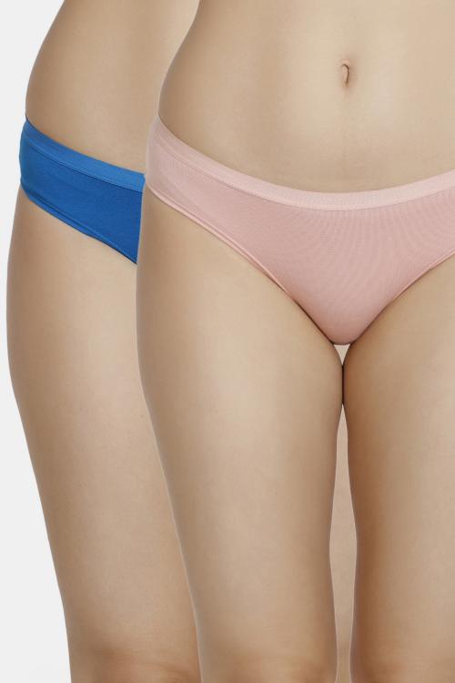 Zivame (Pack of 2) Bikini Low Rise  Anti-Microbial Panty For Women - Mykonos Tan