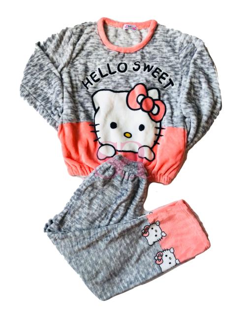 Kitty Printed Pajama Set