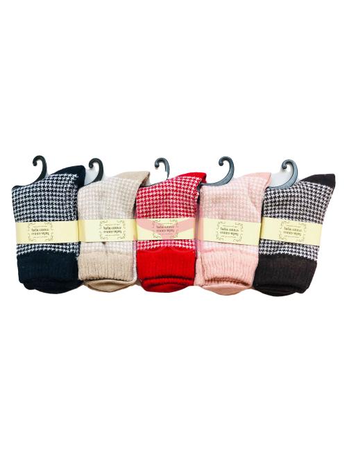 Pattern Printed Woollen Socks