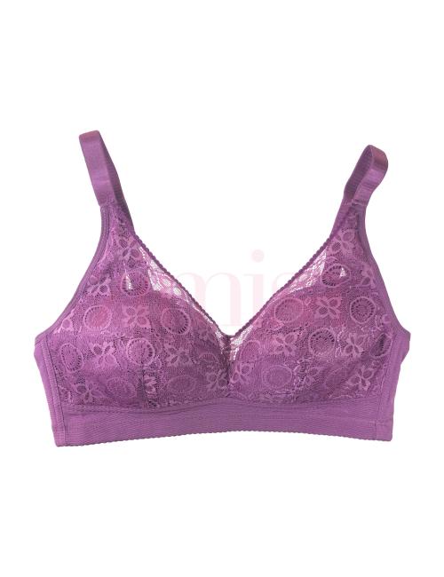 Pattern Printed Full Coverage Lace Bra
