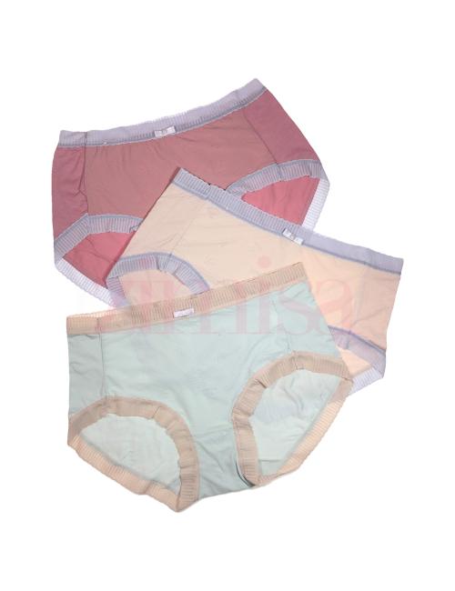 Pack of 3 Lace Bordered Spandex Panty