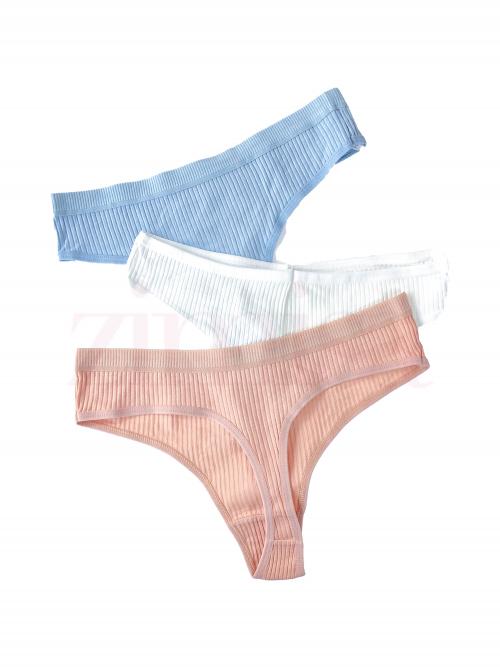Pack of 3 Cotton Thongs