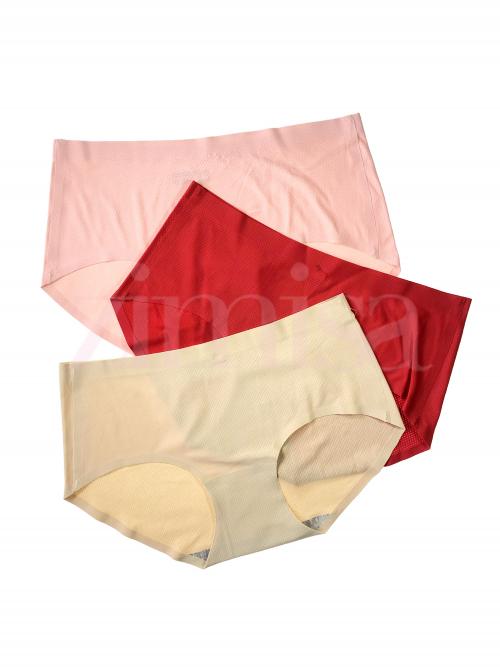 Pack of 3 Perforated Seamless Panties