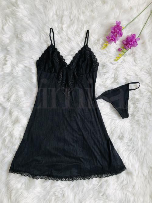 Black Sexy Babydoll Nightwear