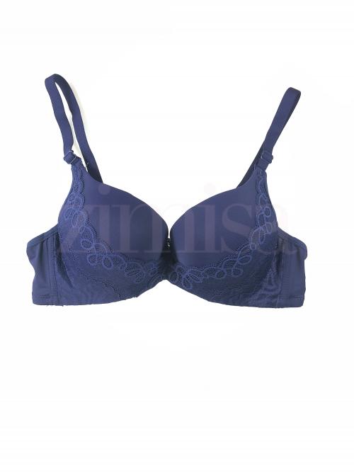 Lace Decorated Spandex Push up Bra