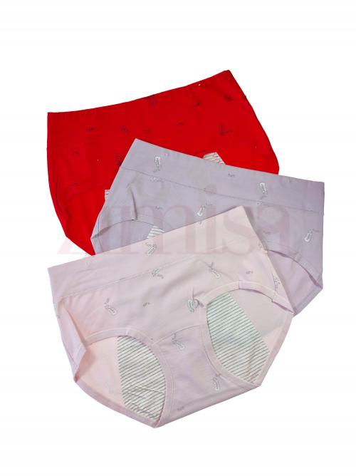 Pack of 3 Leaf Printed Period Panties