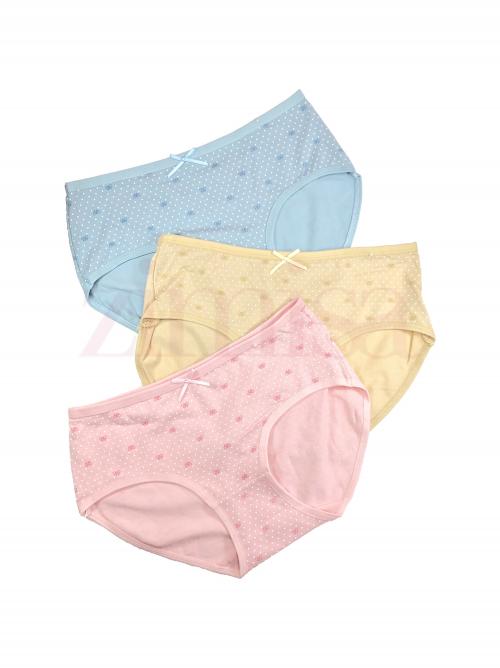 Pack of 3 Regular Dotted Cotton Panty