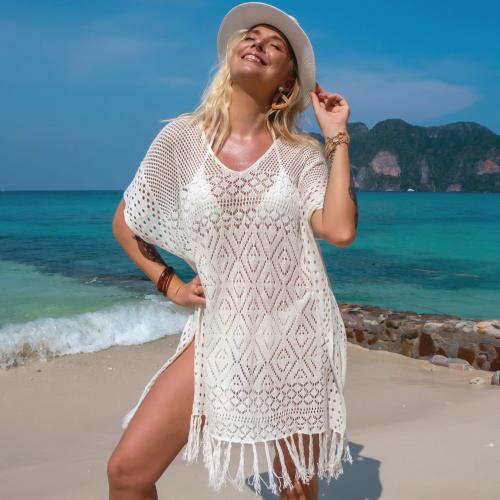 White Knitted Swimsuit Coverup/Outer