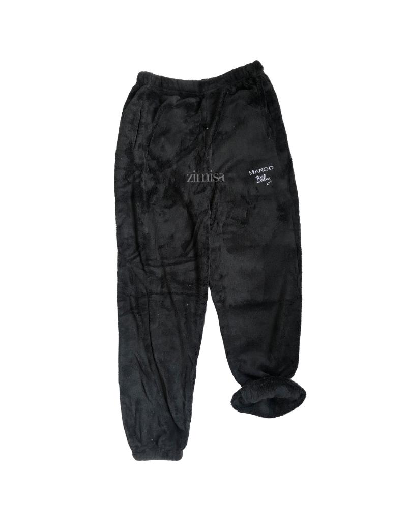 Winter Warm Fully Fur Joggers with Pocket