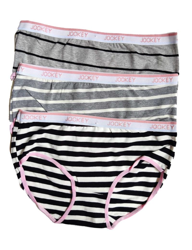 Pack of 3 Stripe Cotton Regular Panty