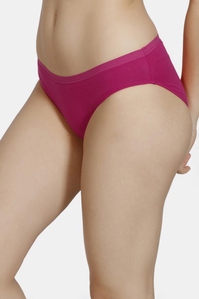 Zivame (Pack of 2) Bikini Low Rise Anti-Microbial Panty For Women - Mykonos Rose