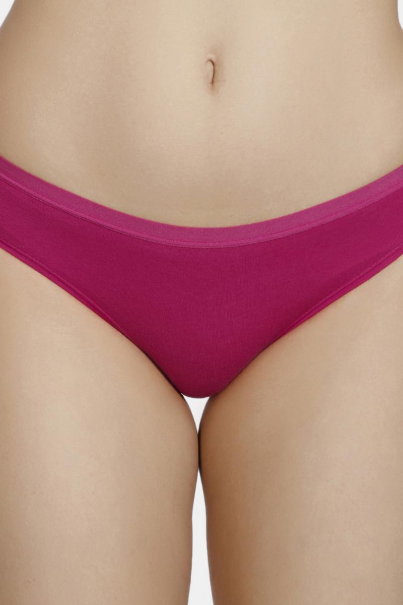 Zivame (Pack of 2) Bikini Low Rise Anti-Microbial Panty For Women - Mykonos Rose