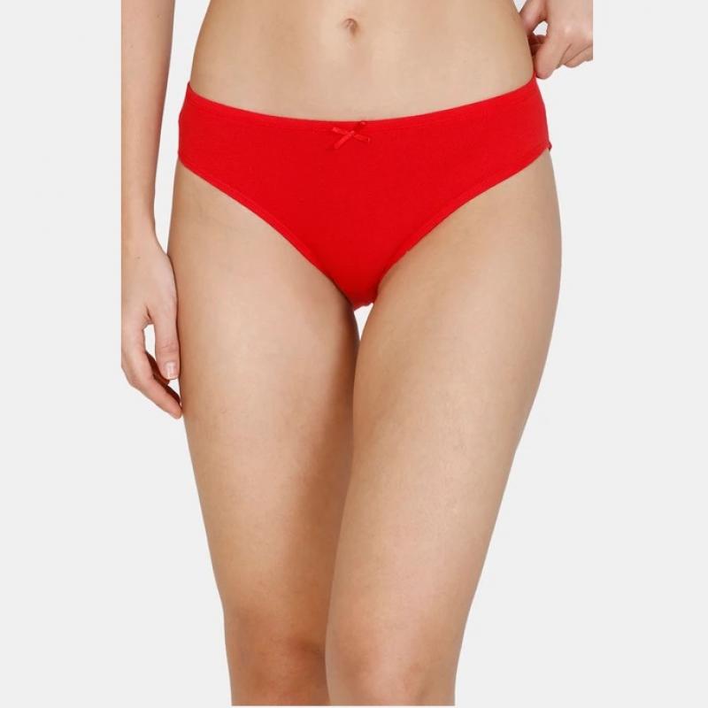 Zivame Bikini Low Rise Anti-Microbial Panty (Pack of 3) For Women - Pacific Blue Cherry