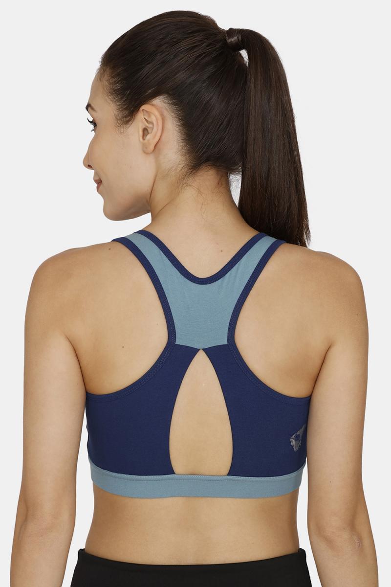 Zelocity Sports Bra With Removable Padding  - Adriatic Blue