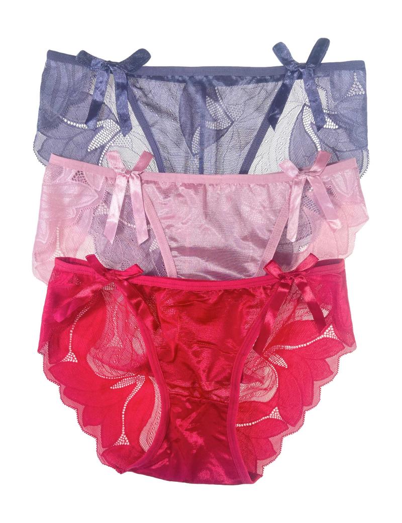 Pack of 3 Bow Design Lace Panty
