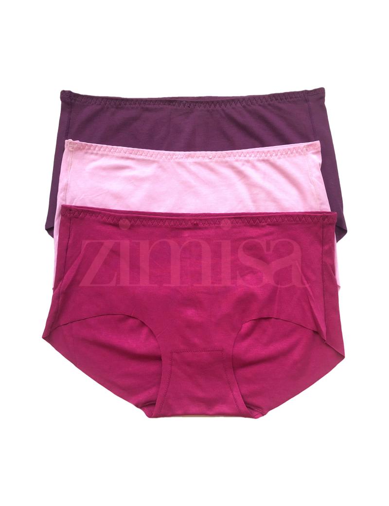 Pack of 3 Plus Size Seamless Cotton Panties