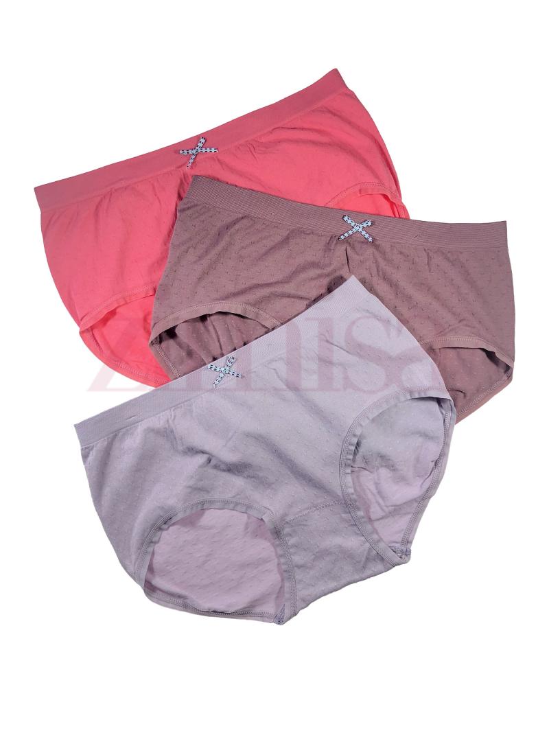 Pack of 3 Soft Dotted Cotton Regular Panty