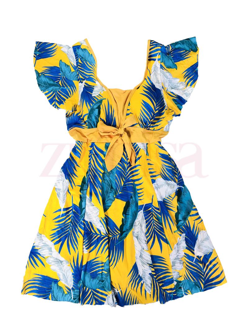 Colorful Floral Printed Plus Size Swimsuit