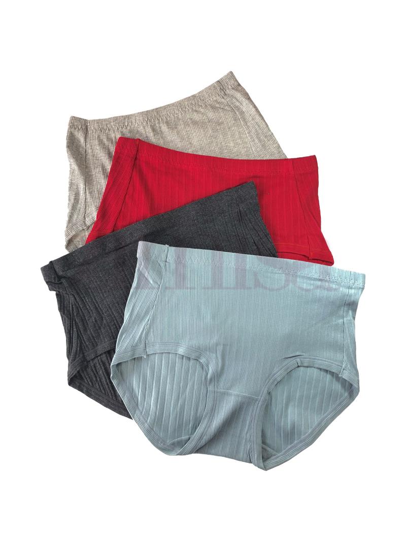 Pack of 4 High Waisted Cotton Panties
