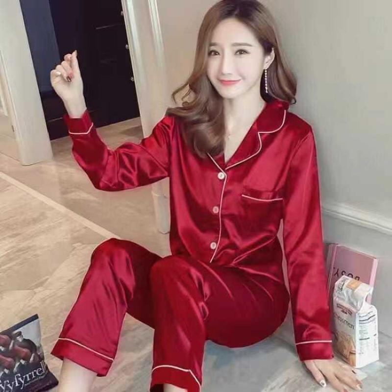 Satin Silk Full Pajama Set