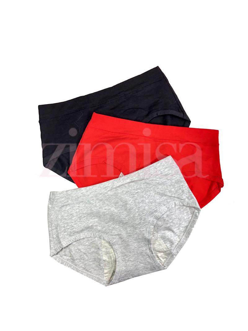 Zimisa, Pack of 3 Regular Cotton Period Panty