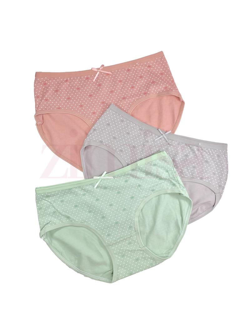 Pack of 3 Regular Dotted Cotton Panty