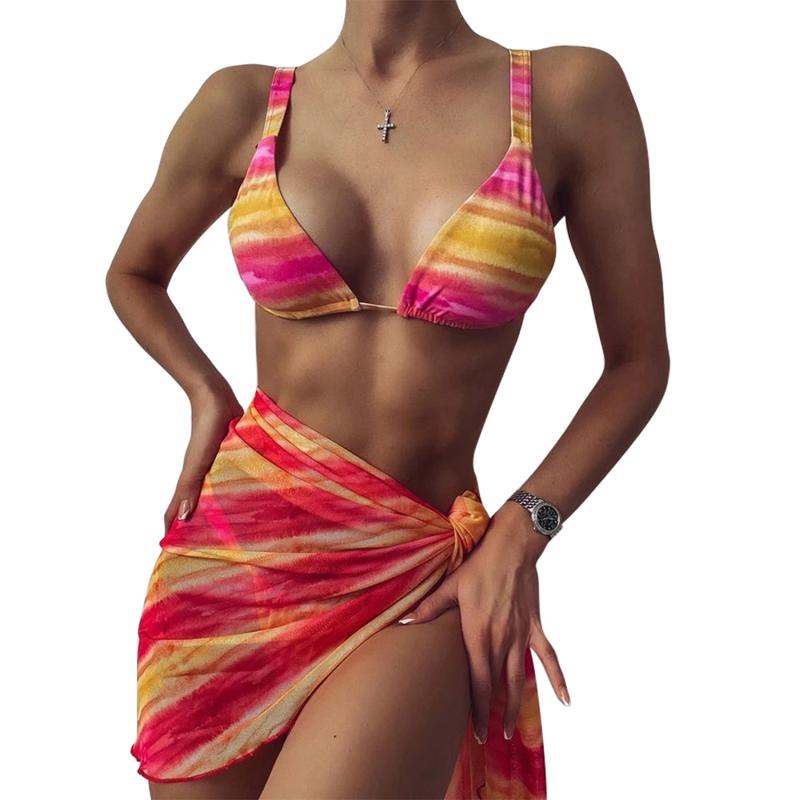 Colorful 3 Piece Bikini