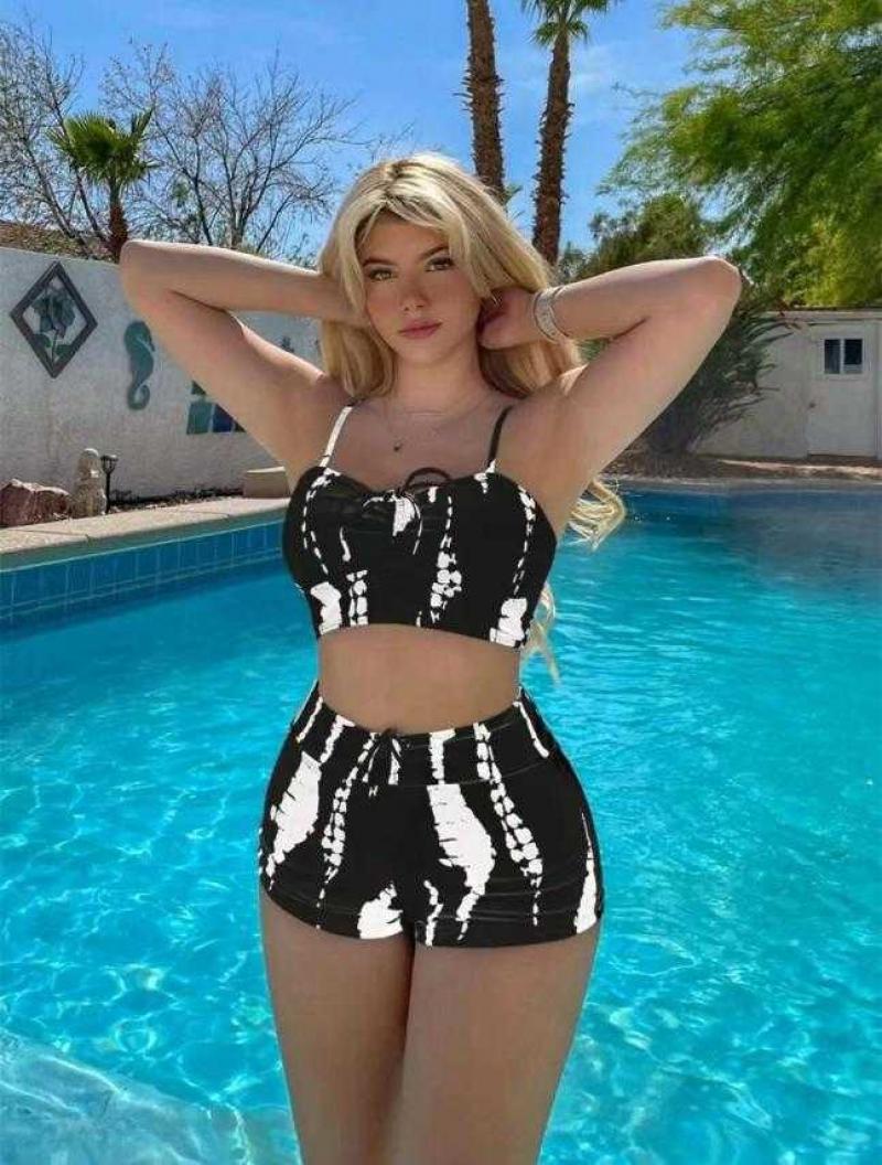 Printed Two Piece Swimsuit